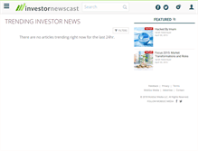 Tablet Screenshot of investornewscast.com